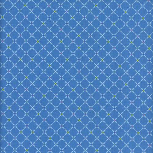 Benartex Fabrics Twilight Serenade Amanda Murphy Crosshatch Cornflower Blue