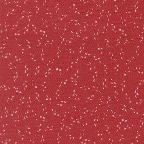 Moda Fabrics The Henhouse Gingiber Barn Red Chicken Feet
