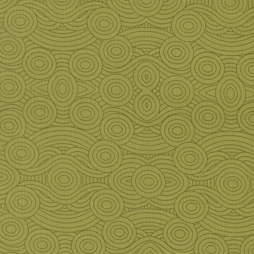 Moda Fabrics The Henhouse Gingiber Grass Green Clouds Texture