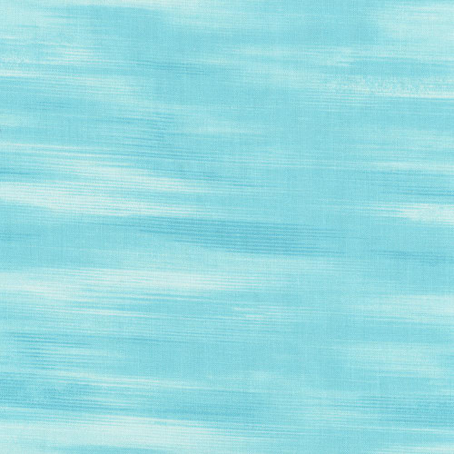 Fabric Editions Impressionist Brushstrokes Texture Light Turquoise Blue, fabric with a light turquoise blue color and impressionist brushstroke texture.