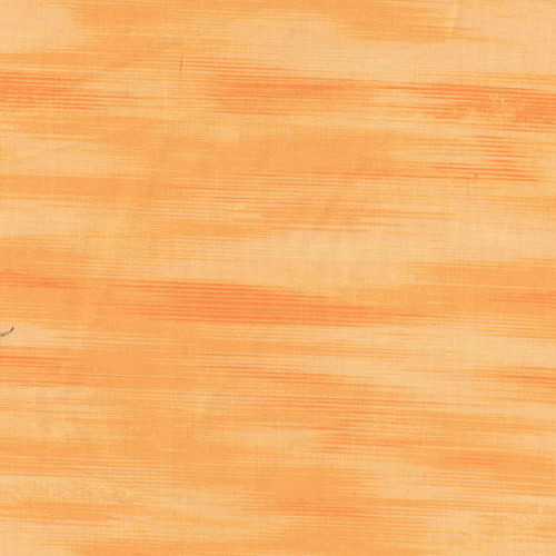 Fabric Editions Impressionist Brushstrokes Texture Light Orange, close-up of textured fabric with horizontal brushstroke pattern and varying shades of light orange.