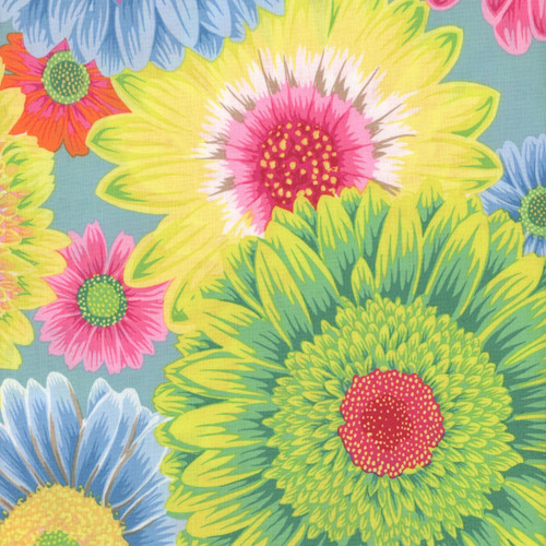 FreeSpirit Fabrics Kaffe Fassett Collective August 2026 Gerbera Daisies Pastel