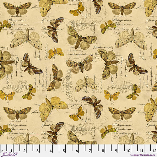 FreeSpirit Fabrics Palette Curated by Tim Holtz Eclectic Elements Yellow Specimen Yellow