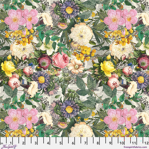 FreeSpirit Fabrics Palette Curated by Tim Holtz Eclectic Elements Multi Floristry Multi