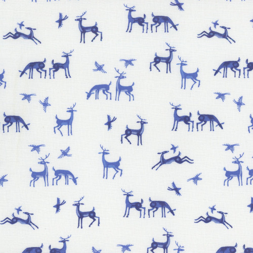 FreeSpirit Fabrics Azul by Adam Trest Grazing Azul
