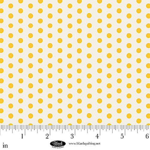 Blank Quilting Fabrics The Bright Side Jessica Dayon White Polka Dot