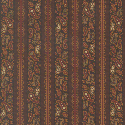 Moda Fabrics Pamelias Path Betsy Chutchian Wagons West Paisley Brown