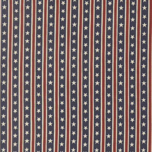 Moda Fabrics America 250 Years Deb Strain Stars in Stripes Dark Blue