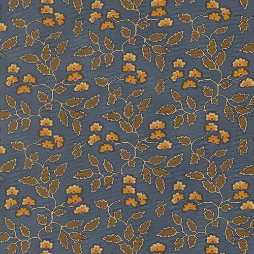 Moda Fabrics Pamelias Path Betsy Chutchian Prairie Flowers Dark Blue