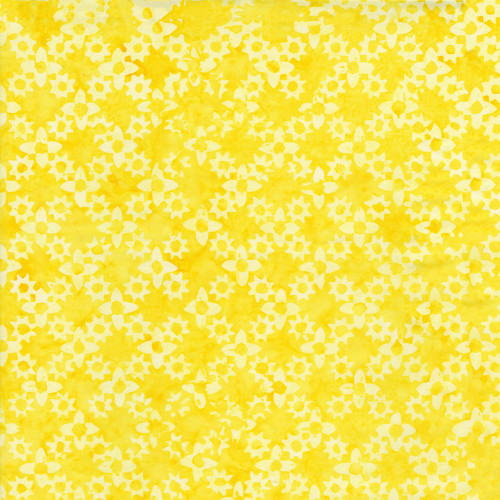 Timeless Treasures Fabrics Blossom Tonga Batiks Sun Yellow Flower Grove Terllis