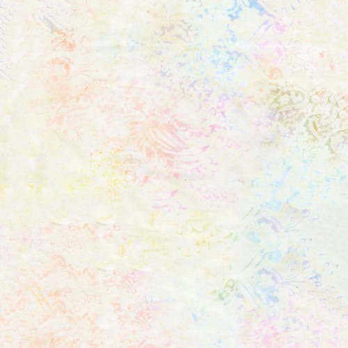 Timeless Treasures Fabrics Blossom Tonga Batiks Soft Cream Pink Pasiley