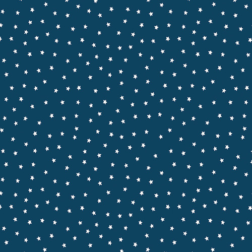 Riley Blake Fabrics Sew America J. Wecker Frisch Sew America Star Toss Blue