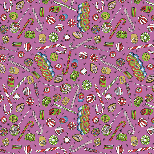 Windham Fabrics Jolly Collage Laura Heine Candy Shop Taffy