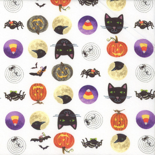 Windham Fabrics Midnight Hollow Jennifer Lambein Trick or Treat Moonlight