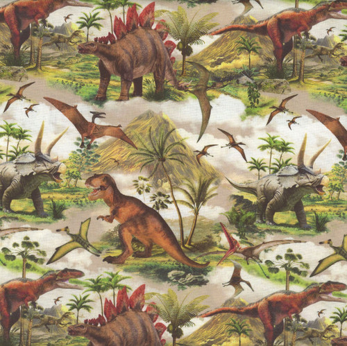 Windham Fabrics Prehistoric Paradise Whistler Studios Prehistoric Paradise Fog