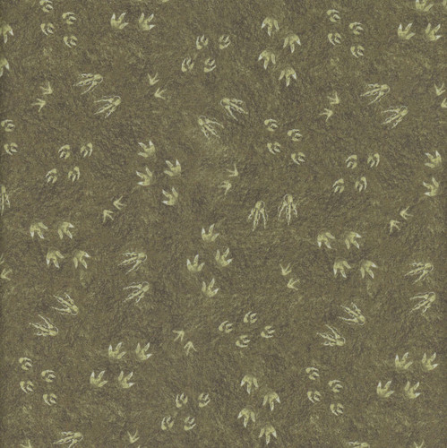Windham Fabrics Prehistoric Paradise Whistler Studios Leaving a Trail Moss