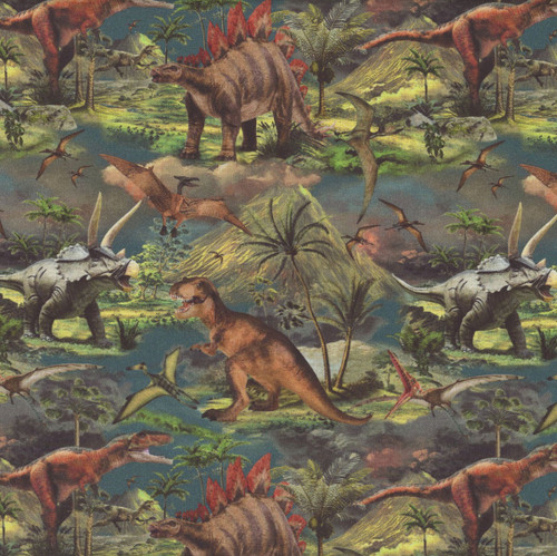 Windham Fabrics Prehistoric Paradise Whistler Studios Prehistoric Paradise Spruce