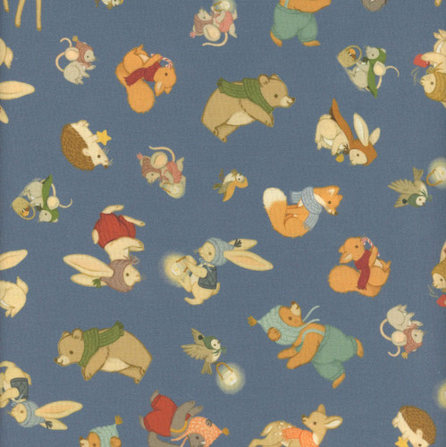 Dear Stella Fabrics Little Forest Holiday Forest Friends Allure