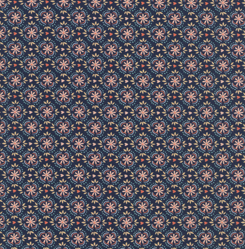 Dear Stella Fabrics Shell We Dance? Mosaic My Way Marina