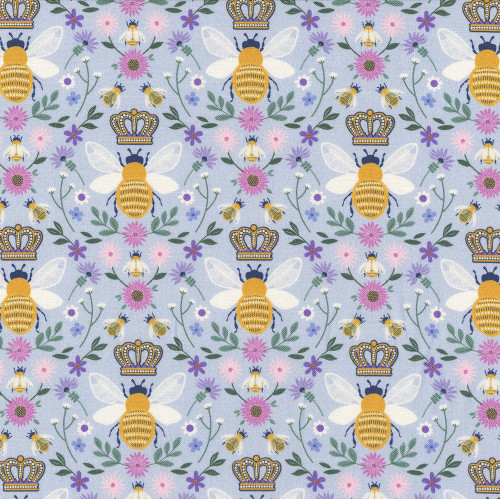 Dear Stella Fabrics To Bee Or Not To Bee Bee Mine Aqua
