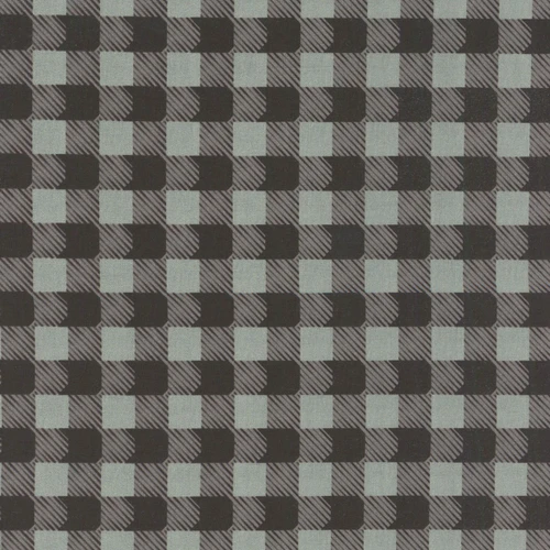 Dear Stella Fabrics Ghouls Night Out Cat Plaid Pewter