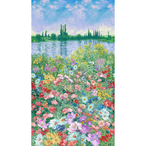 Timeless Treasures Fabrics Impression Impression Floral 24 x 44 Inch Panel Multi