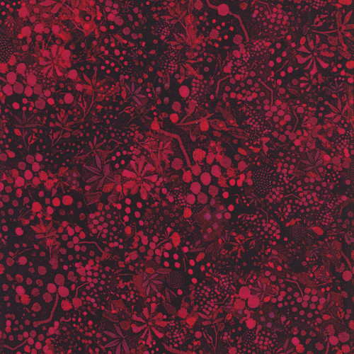 Timeless Treasures Fabrics Calico Cat Dotted Wildflowers Wine