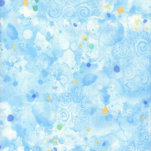 Timeless Treasures Fabrics Poppy Serenade Swirl Watercolor Texture Dream