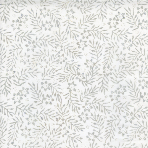 Timeless Treasures Fabrics Tonga Batiks Mermaid Creaky Leaves Dove