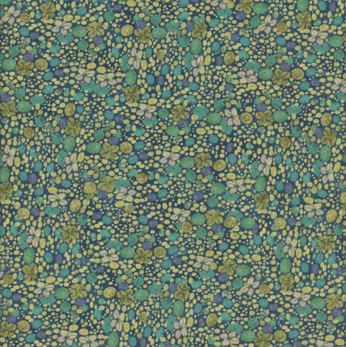 Timeless Treasures Fabrics Wit & Wisdom Packed Flowers & Dots Green