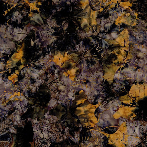 Timeless Treasures Fabrics Tonga Batiks Ember Ginkgo Leaves Ember