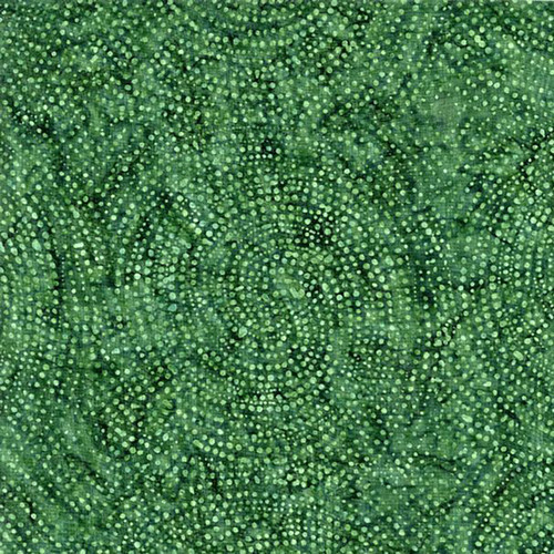 Timeless Treasures Fabrics 108 Inch Wide Tonga Batik Quilt Backing Dotty Spiral Holly Green