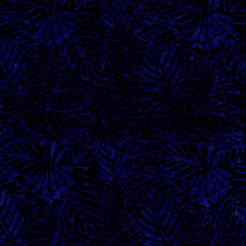 Timeless Treasures Fabrics Tonga Batiks Fandango Tropical Leaves Iris