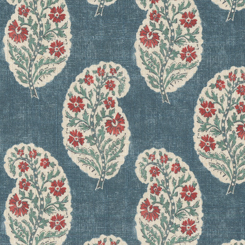 Covington Fabrics Kurta Indigo Blue Indienne Pasley