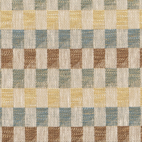 Hamilton Fabrics Hastings Meadow Woven Check Blue Brown