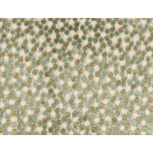 Hamilton Fabrics Athena Sage Green Chenille Polka Dots