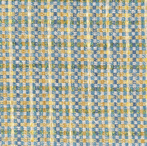 Hamilton Fabrics Myriad Ocean Mini Check Blue Yellow Green