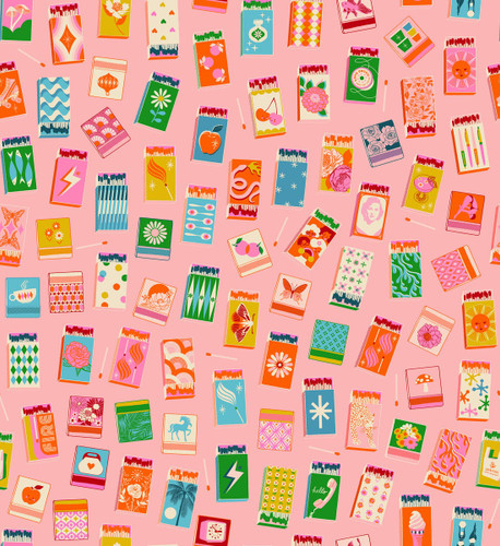 Moda Fabrics Trinketry Ruby Star Society Melody Miller Matchmaker Matchbook Balmy Pink