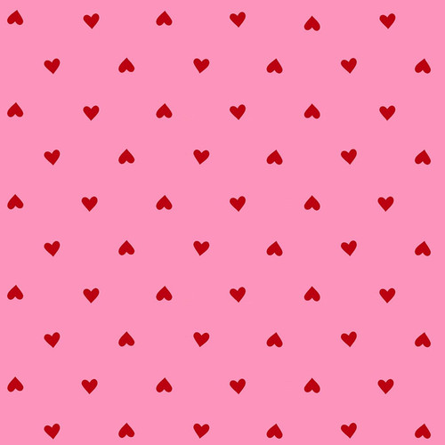 Moda Fabrics Trinketry Ruby Star Society Melody Miller Hearts Flamingo Pink