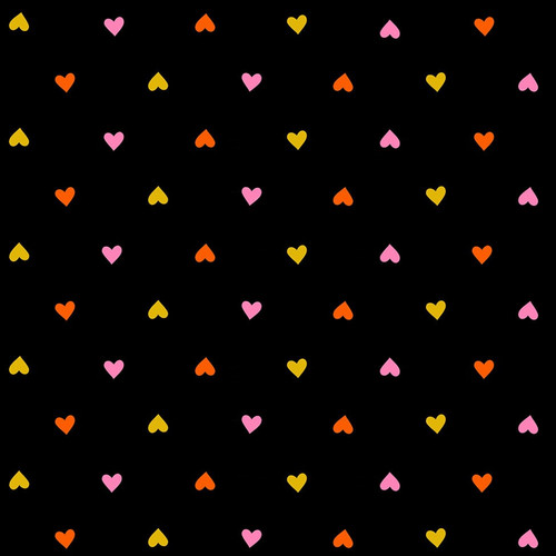 Moda Fabrics Trinketry Ruby Star Society Melody Miller Hearts Black