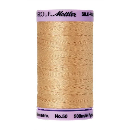 Mettler 50 Weight Silk Finish Cotton Thread  547 yards Oat Straw