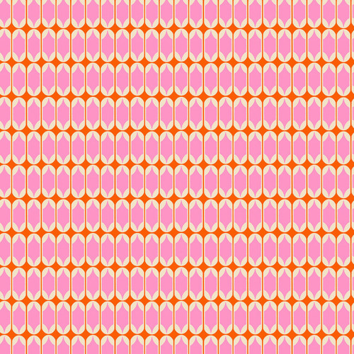 Moda Fabrics Trinketry Ruby Star Society Melody Miller Geometric Matchbook Cover Flamingo Pink