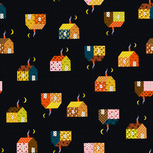Moda Fabrics Mystic Fable Ruby Star Society Alexia Abegg Soft Black Black Vintage Little House