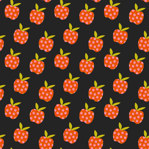 Moda Fabrics Mystic Fable Ruby Star Society Alexia Abegg Soft Black Black Big Apple
