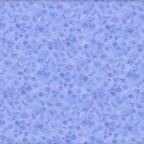 Studio E Fabrics Garden Park Jennifer Brinley Mini Floral Monotone Light Blue