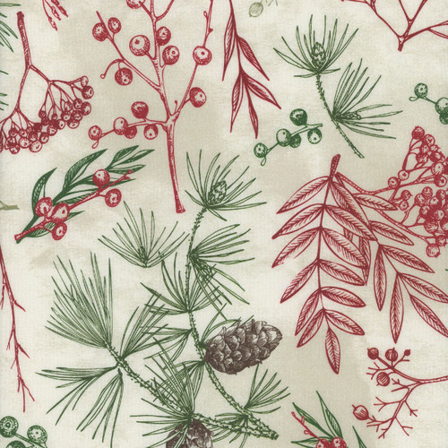 Studio E Fabrics Good Natured 108 Inch Wide Quilt Backing Tree Bits Christmas