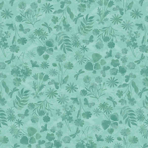 Studio E Fabrics Garden Park Jennifer Brinley Mini Floral Monotone Light Sage