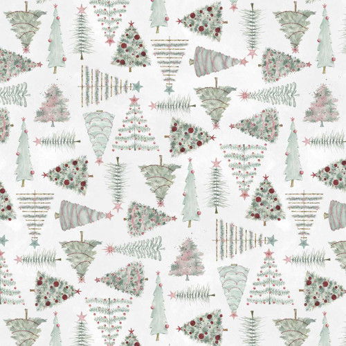 Studio E Fabrics Just a Dusting Michelle Austin Tree Lot Pearl