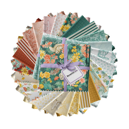 Benartex Fabrics Montgomery Mountain Charm Floral 25 pc Fat Quarters