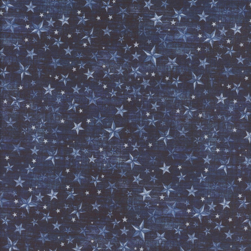 Quilting Treasures Fabrics American Country Dan Morris Navy Blue American Flag Stars